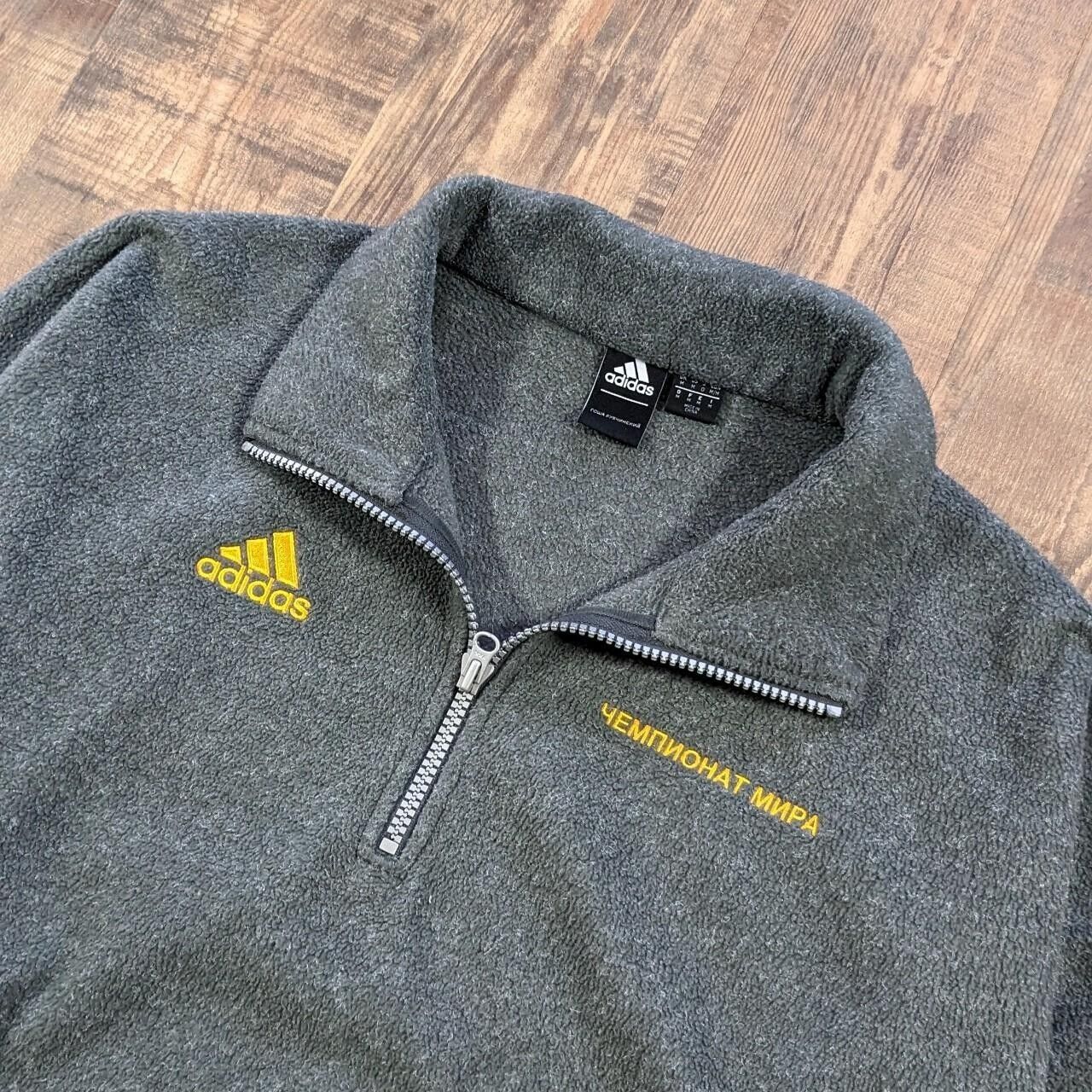 Gosha Rubchinskiy x Adidas oversized quarter zip pullover Fleece