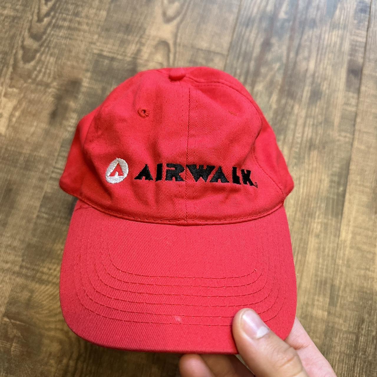 Airwalk 00s dad cap in red with big spellout