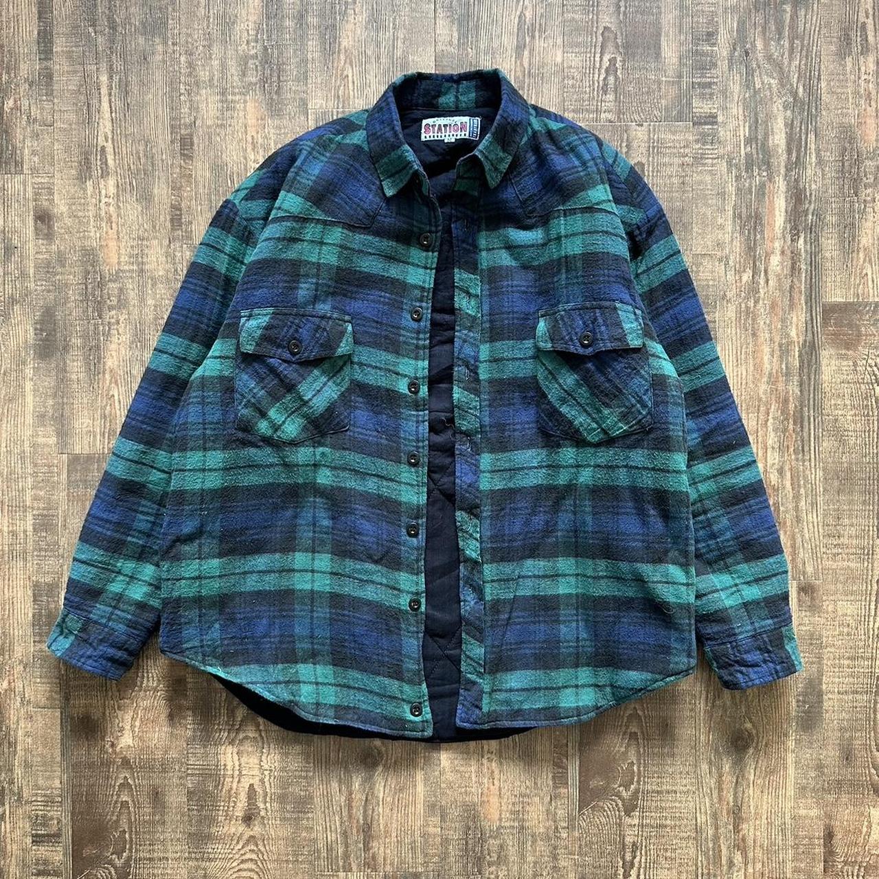 Vintage 90s padded workwear flannel jacket