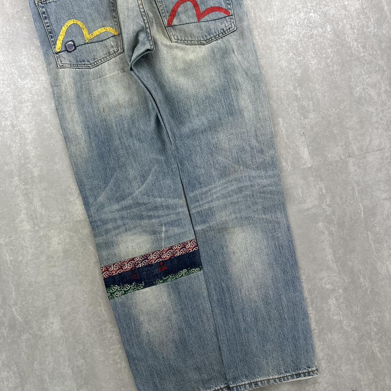 Evisu 2000s spellout skate jeans