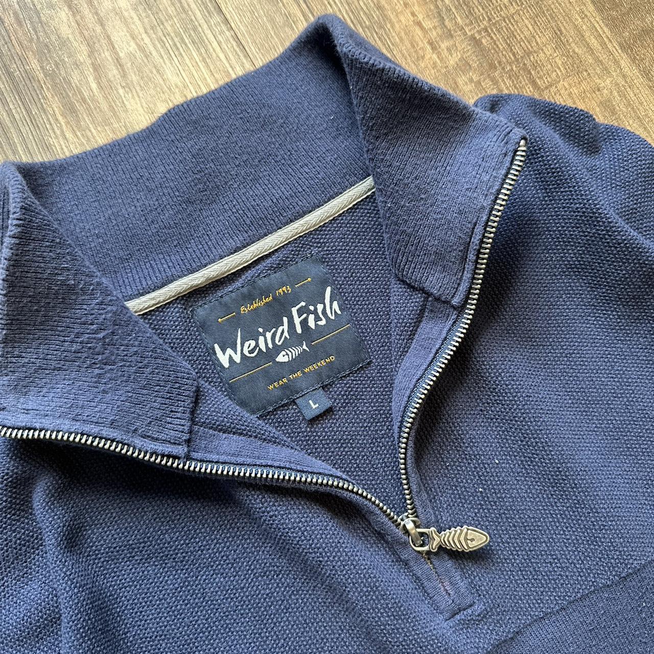 Weird Fish 2000s 1/4 zip sweatshirt