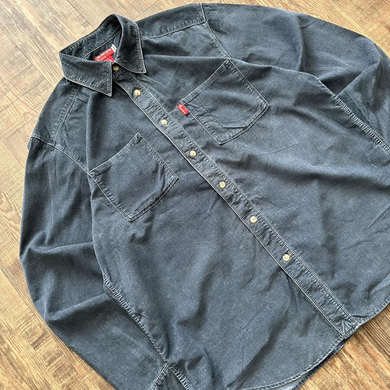 Guess Jeans vintage 00s lightweight denim shirt in classic dark blue