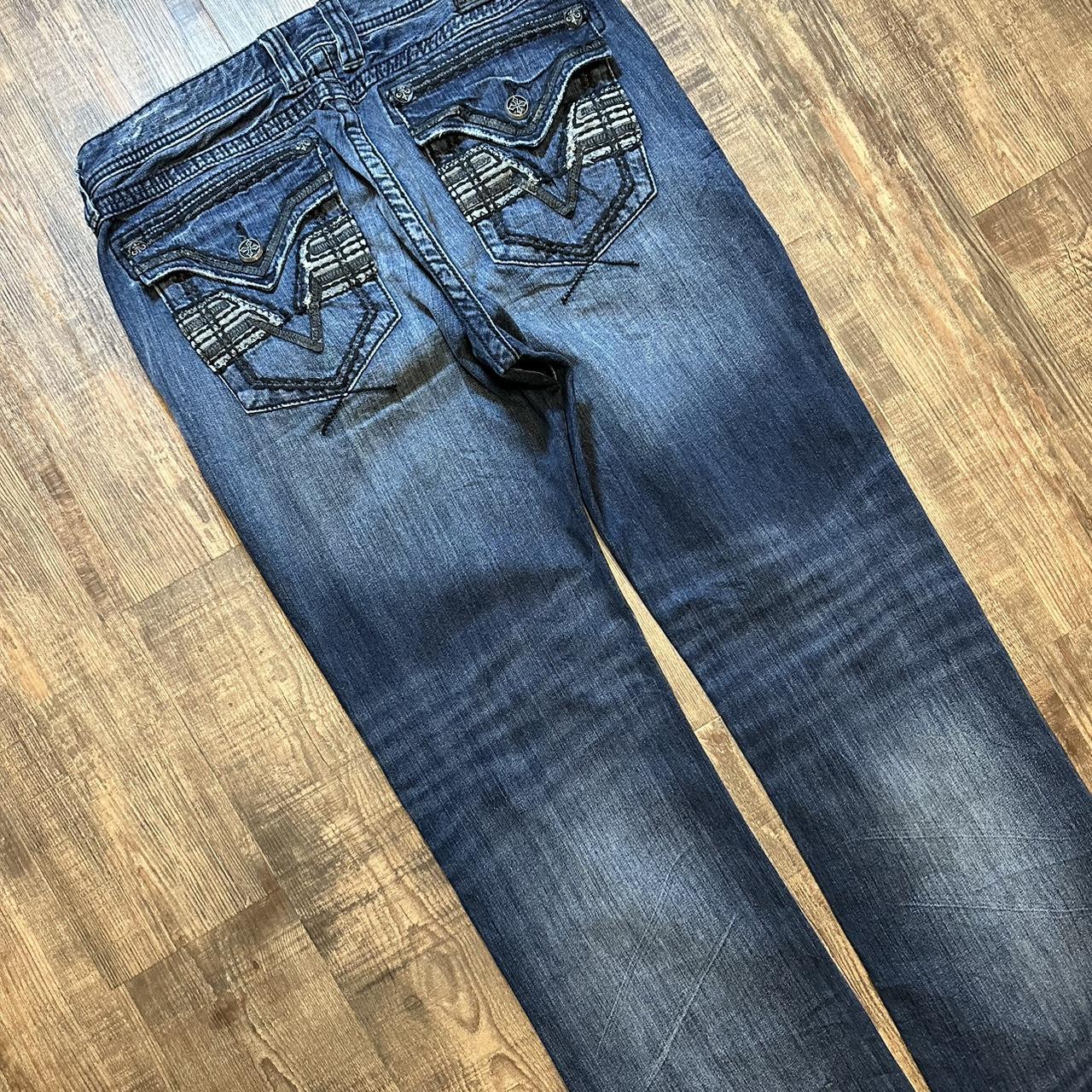 Affliction 2000s skate USA grunge distressed baggy jeans