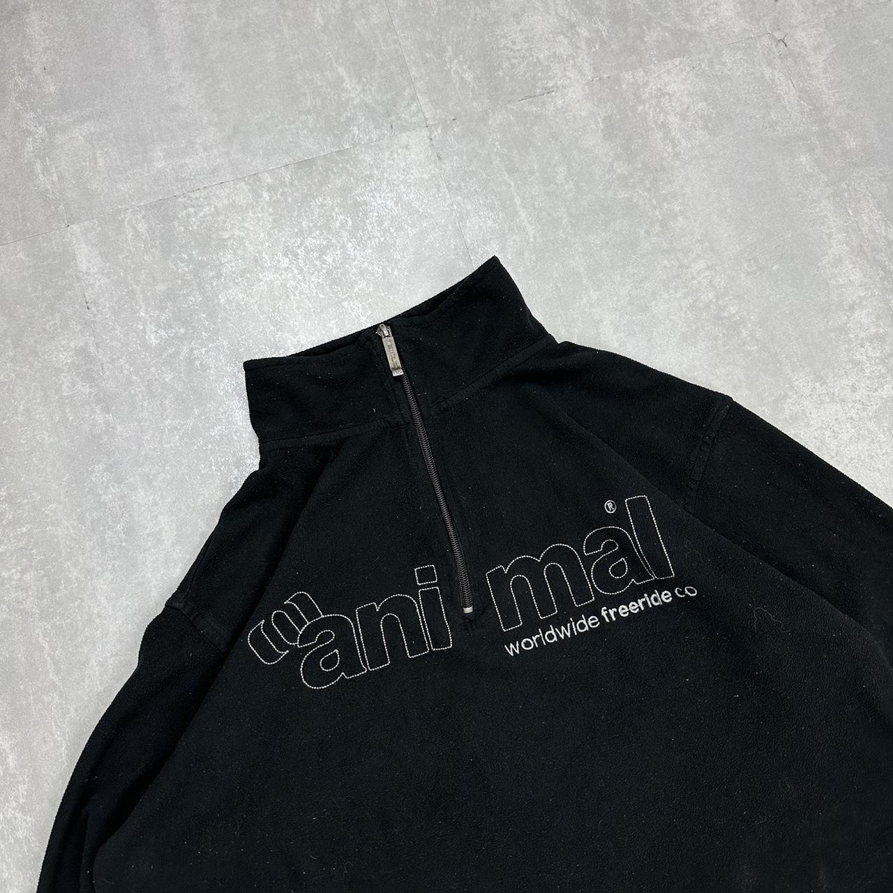 Animal 2000s spell out fleece zip