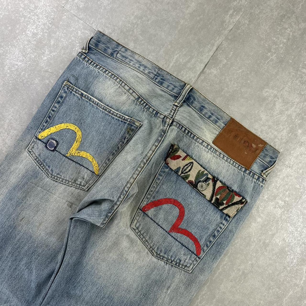 Evisu 2000s spellout skate jeans