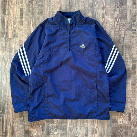 Adidas 2000s 1/4 zip pullover windbreaker