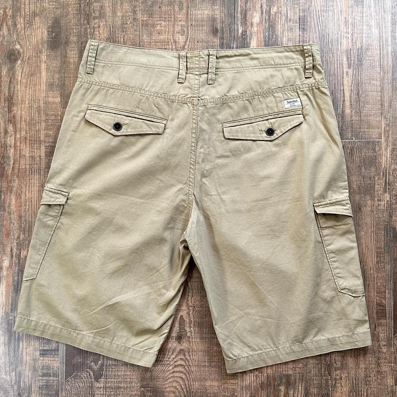 Timberland y2k cargo utility shorts in sand/beige