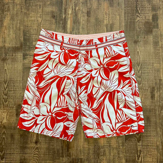 Rip Curl 00s boardcore flower pattern swim shorts