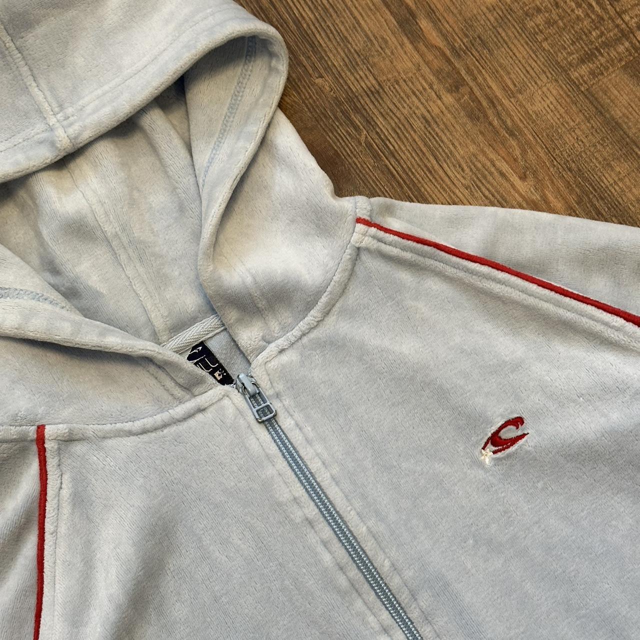 O’Neill 2000s cropped velour hoodie