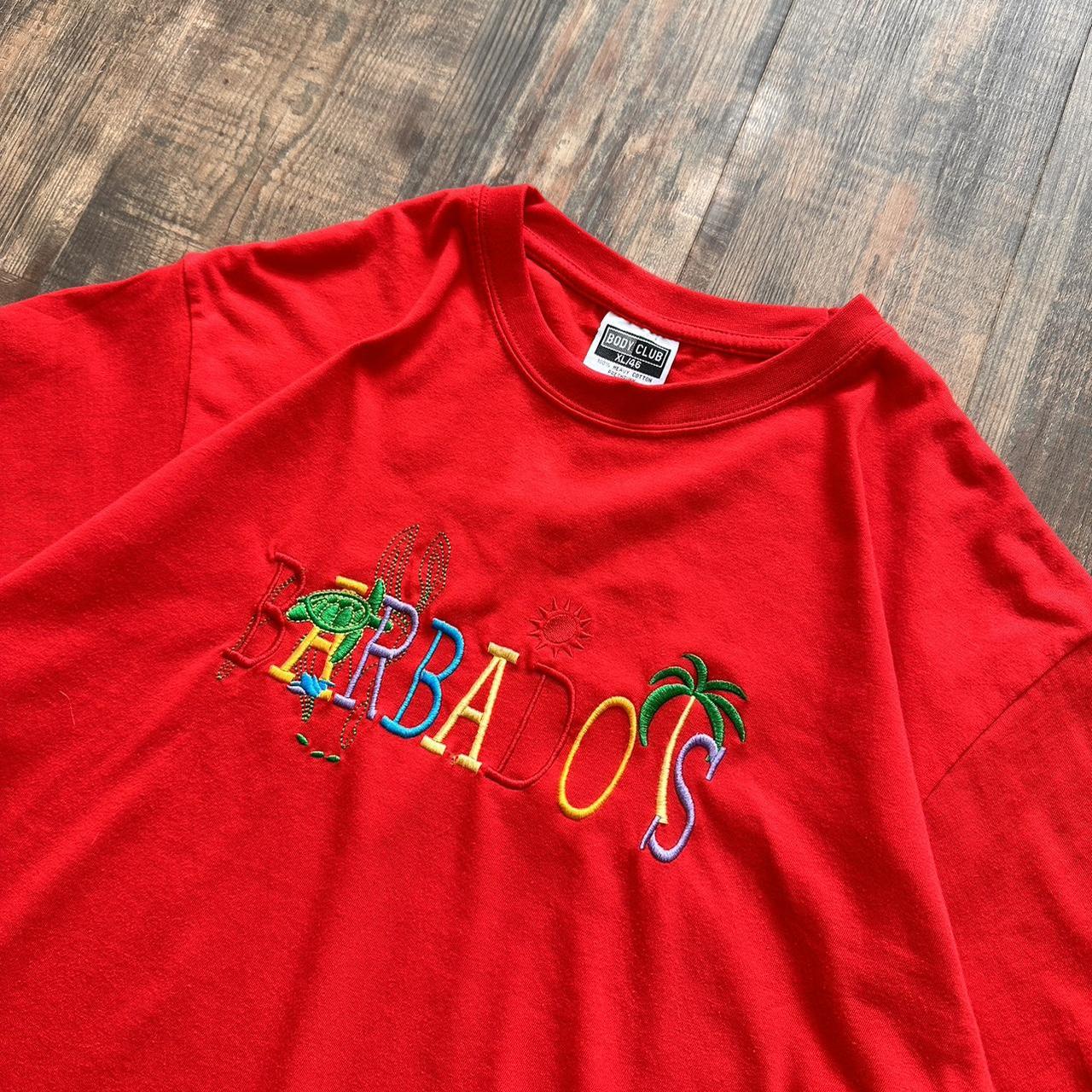 Vintage Barbados 00s/90s spellout travel/tourist holiday T shirt