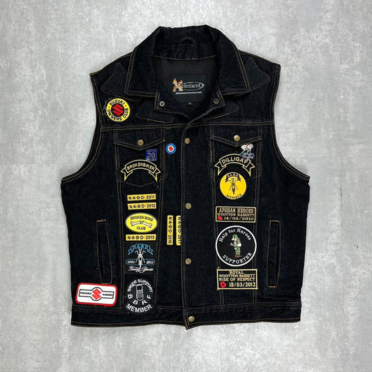 Vintage 90s/2000s denim gilet vest