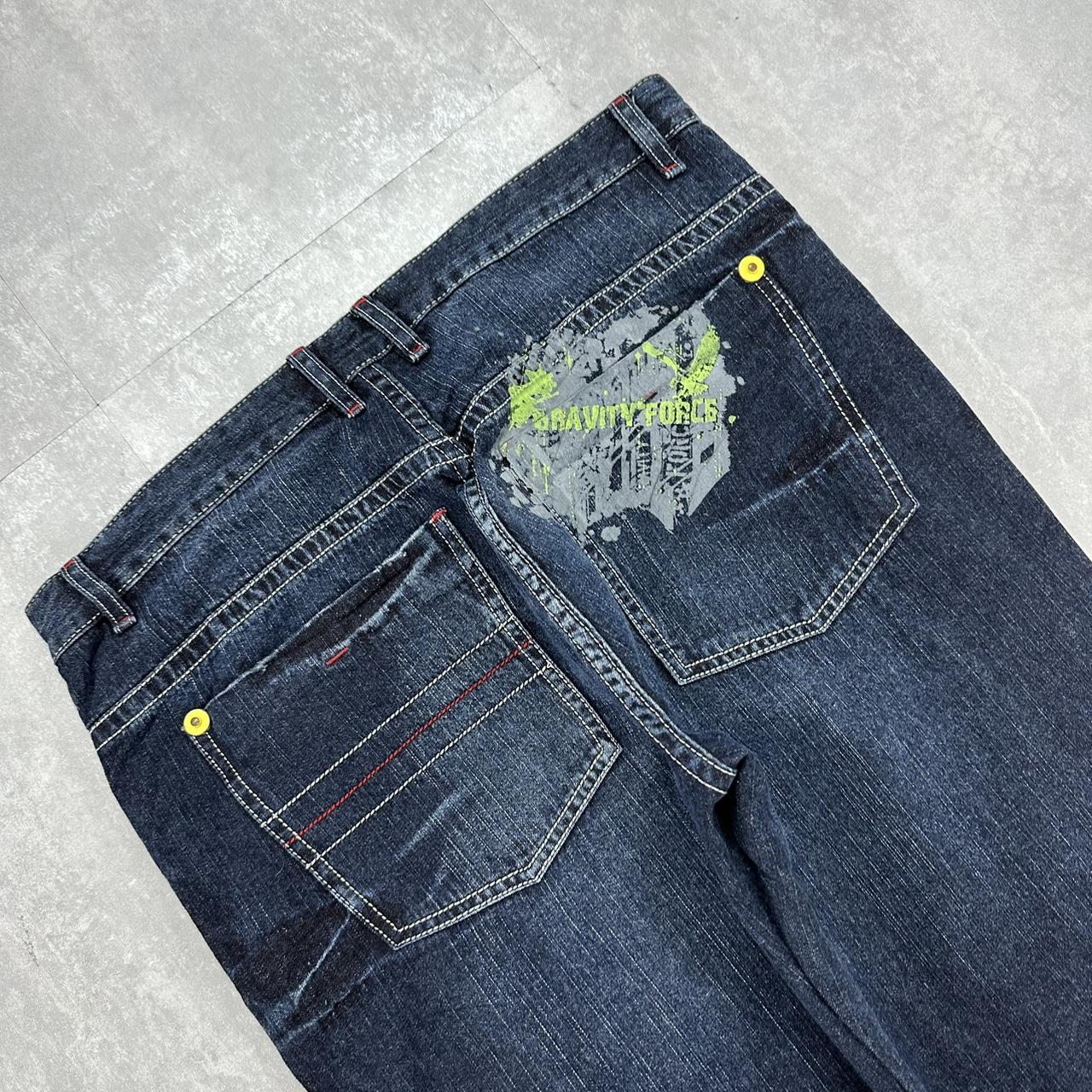 Gravity force 2000s baggy hip hop y2k skate jeans