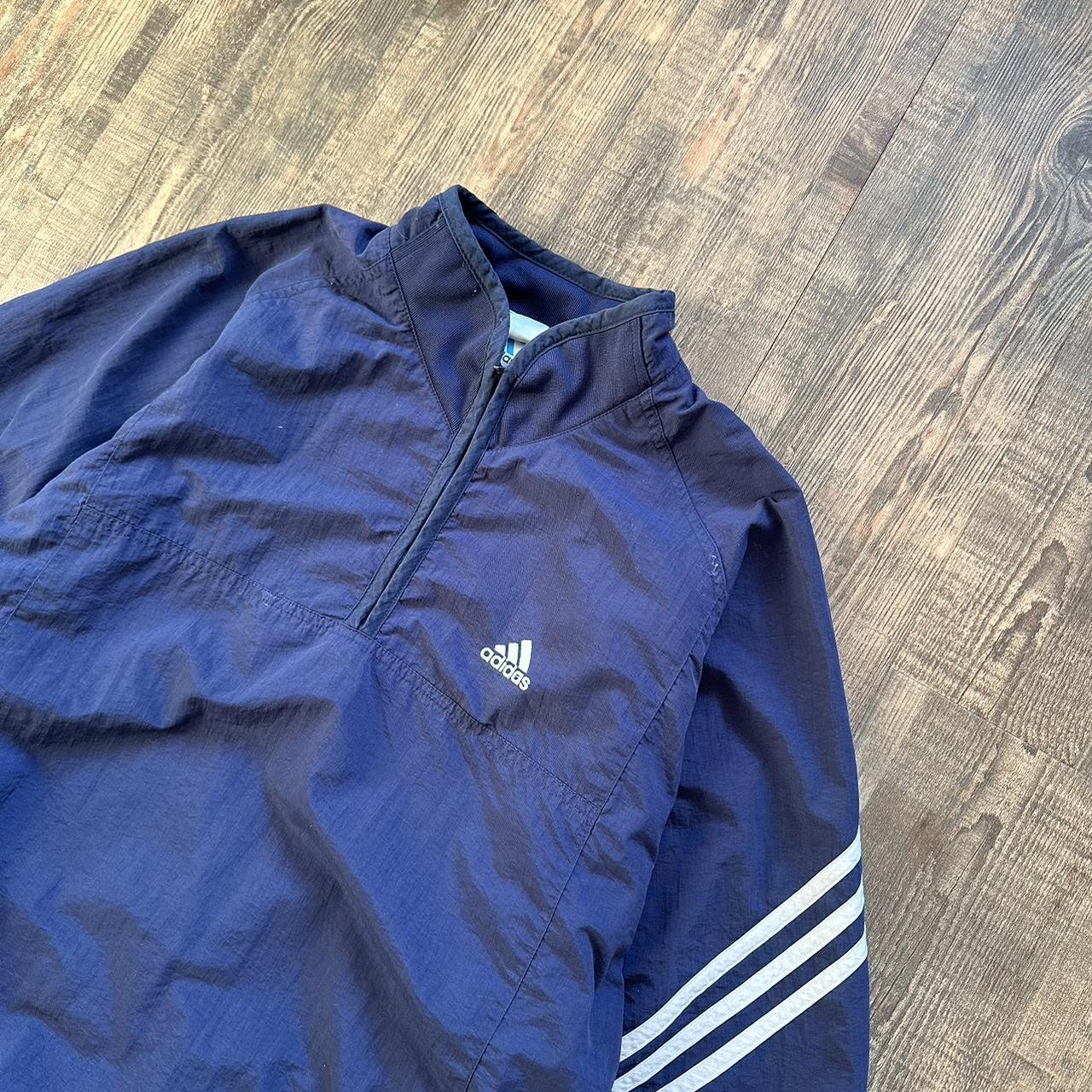 Adidas 2000s 1/4 zip pullover windbreaker