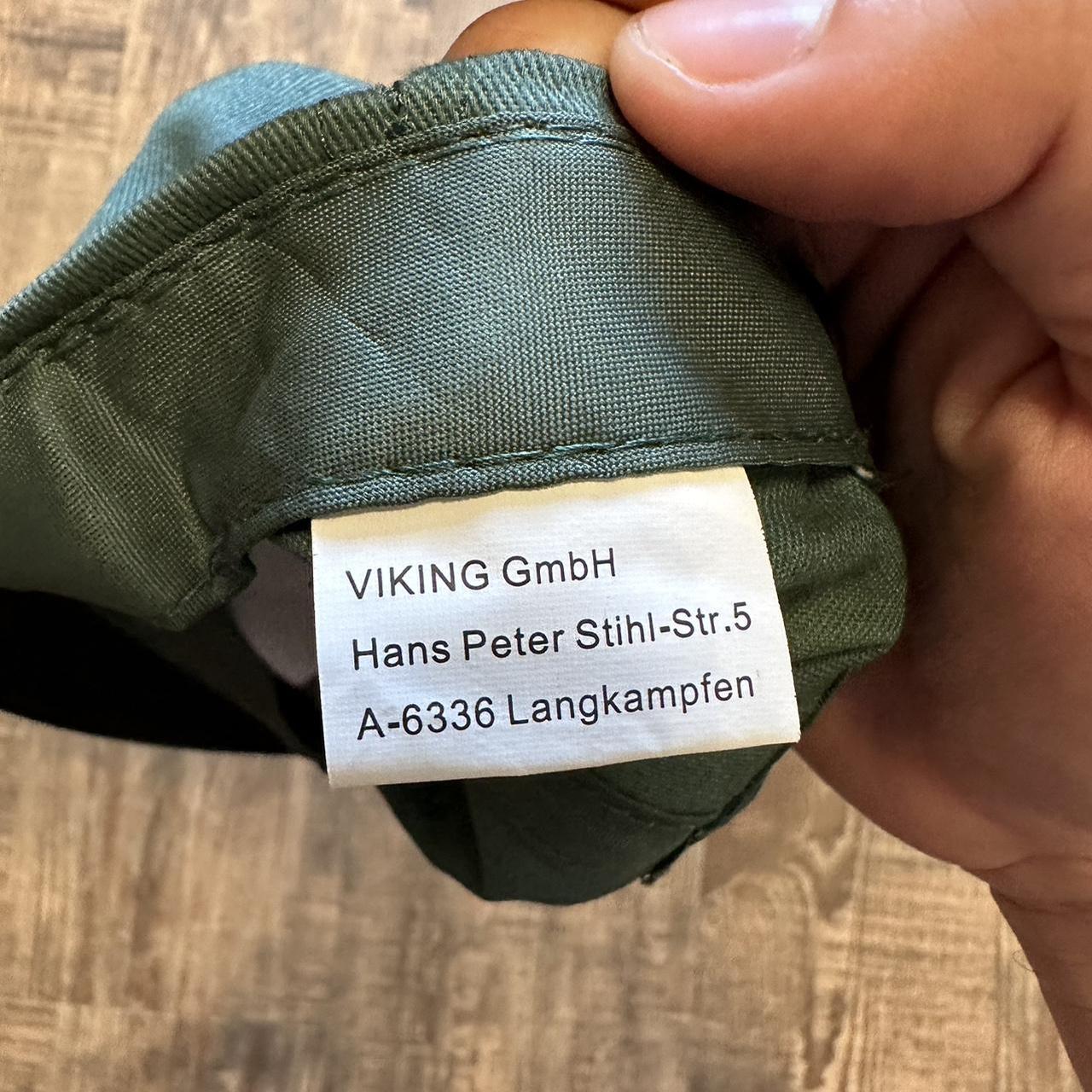 Viking 00s dad cap in green and black