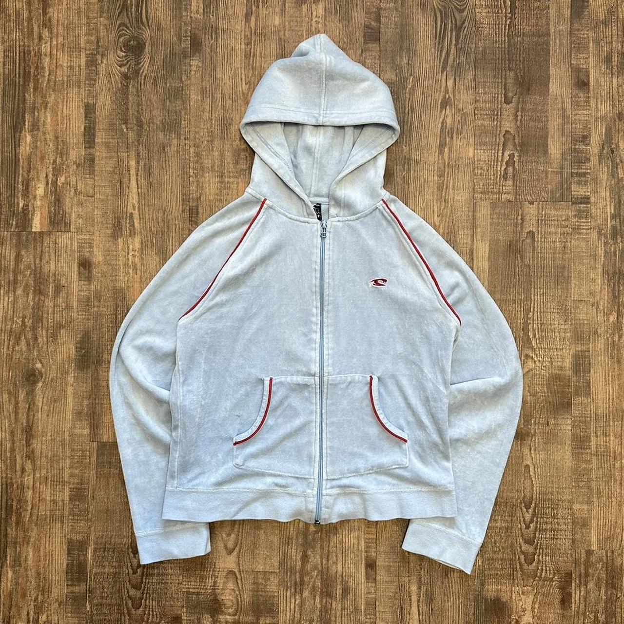 O’Neill 2000s cropped velour hoodie