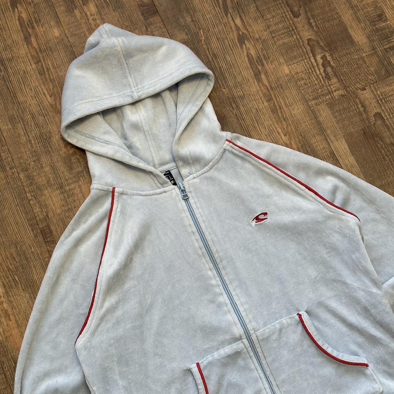 O’Neill 2000s cropped velour hoodie