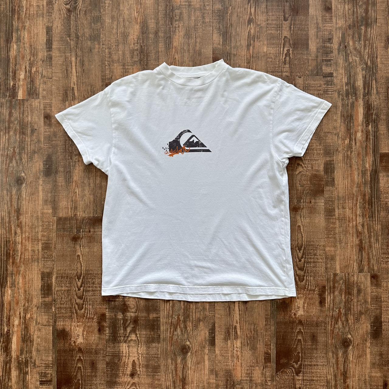 Quiksilver 2000s spell out logo T shirt