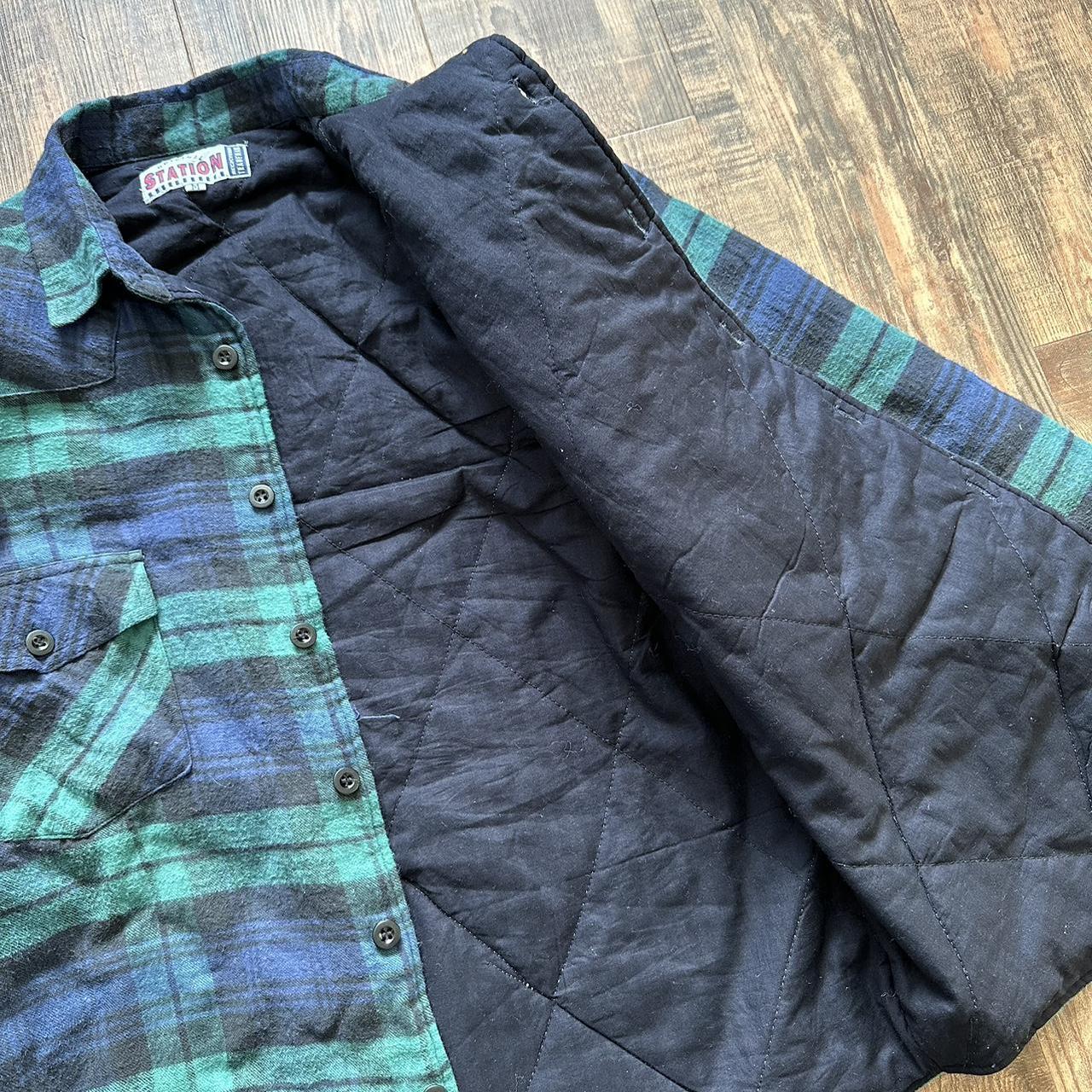 Vintage 90s padded workwear flannel jacket