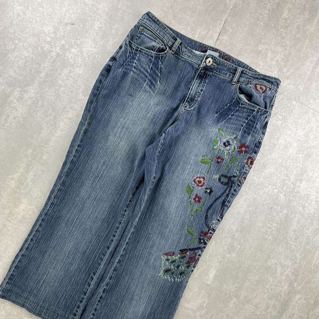 2000s baggy spellout skate jeans