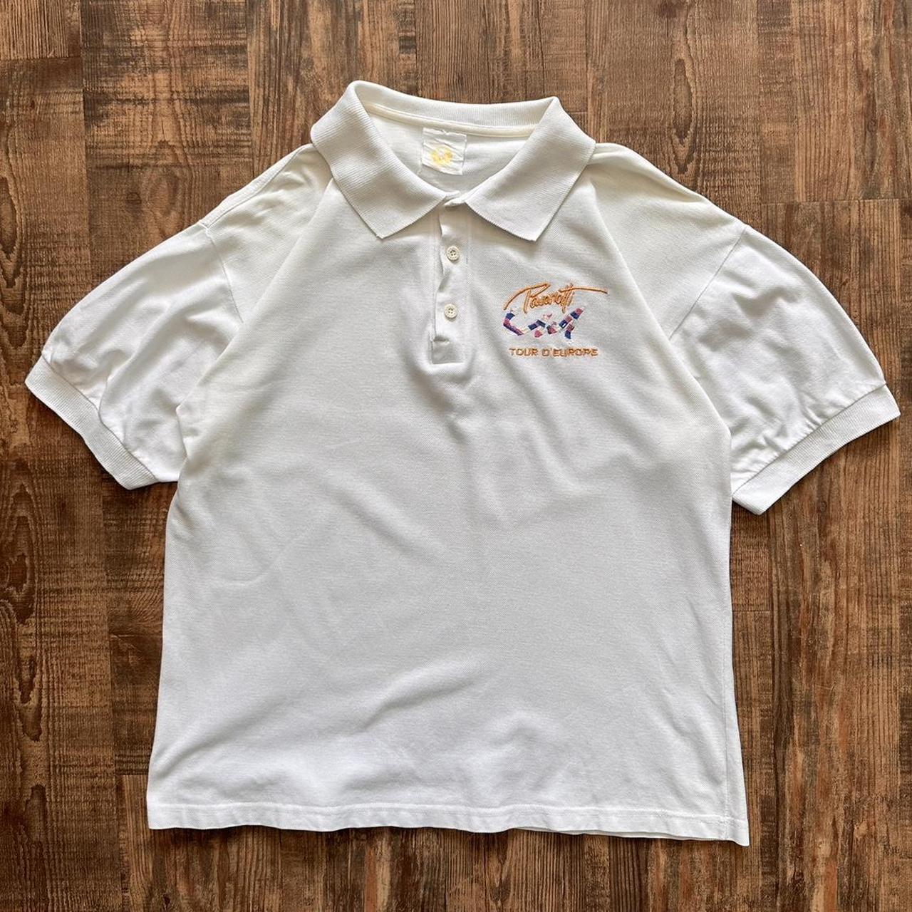 Vintage 90s tour de Europe polo shirt travel/tourism