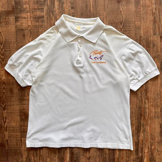 Vintage 90s tour de Europe polo shirt travel/tourism