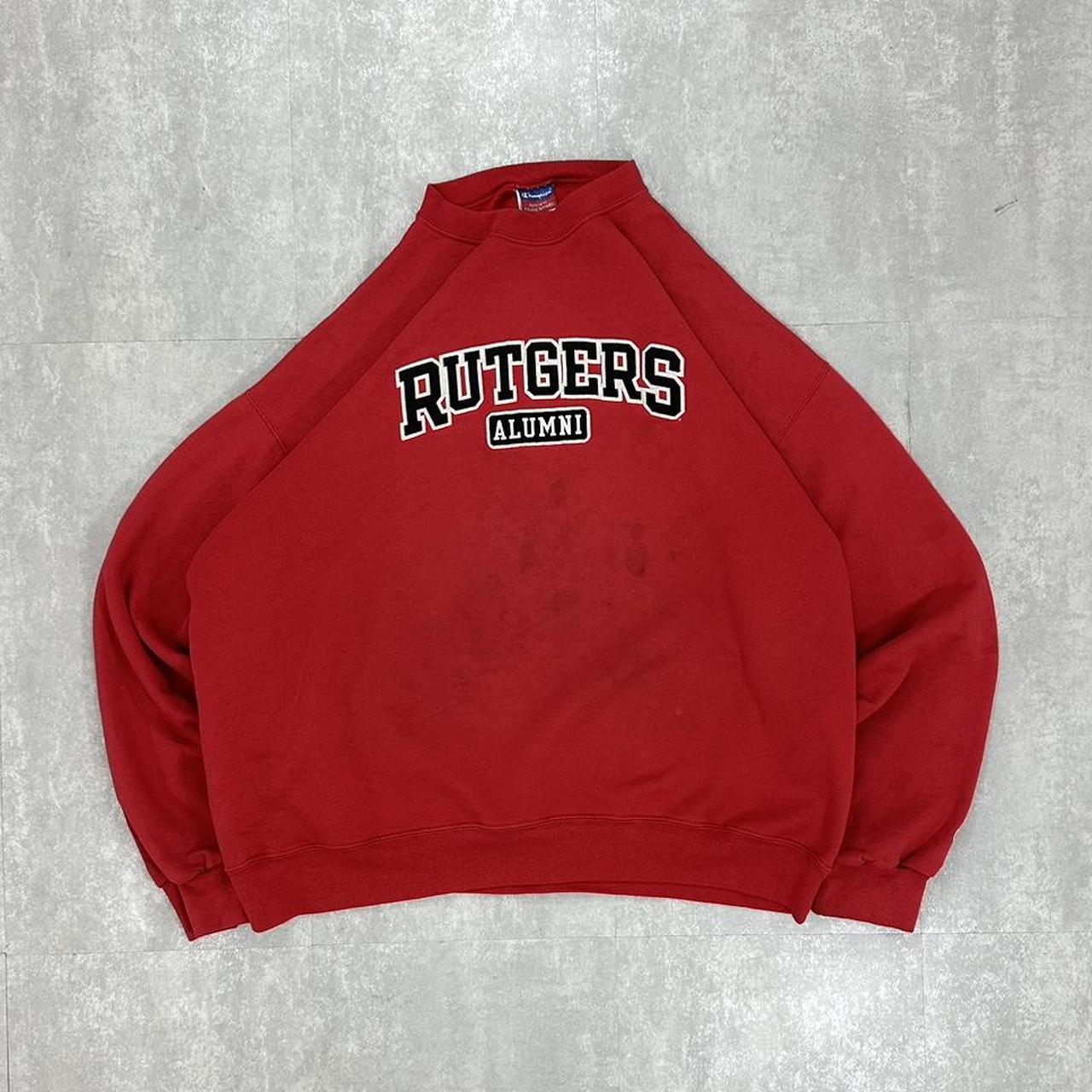 Champion 2000s Rutgers college spellout sweatshirt