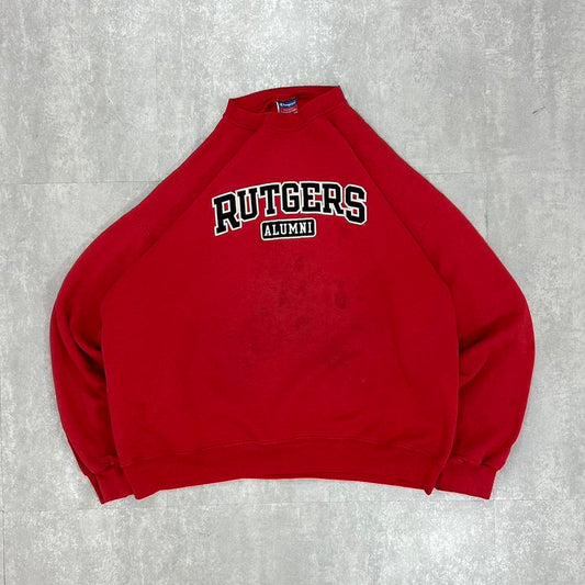 Champion 2000s Rutgers college spellout sweatshirt