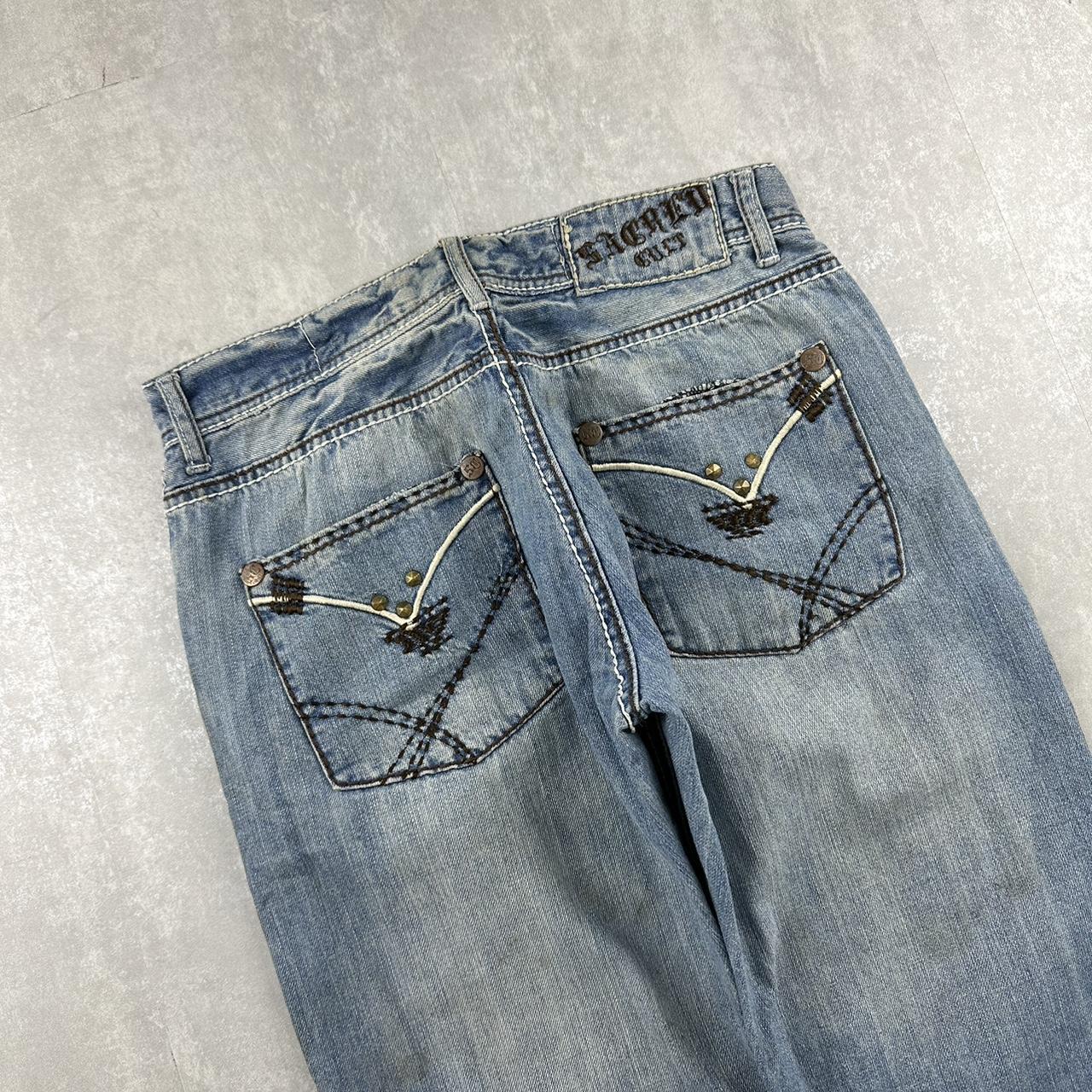 Sacred cult 2000s baggy spellout skate jeans