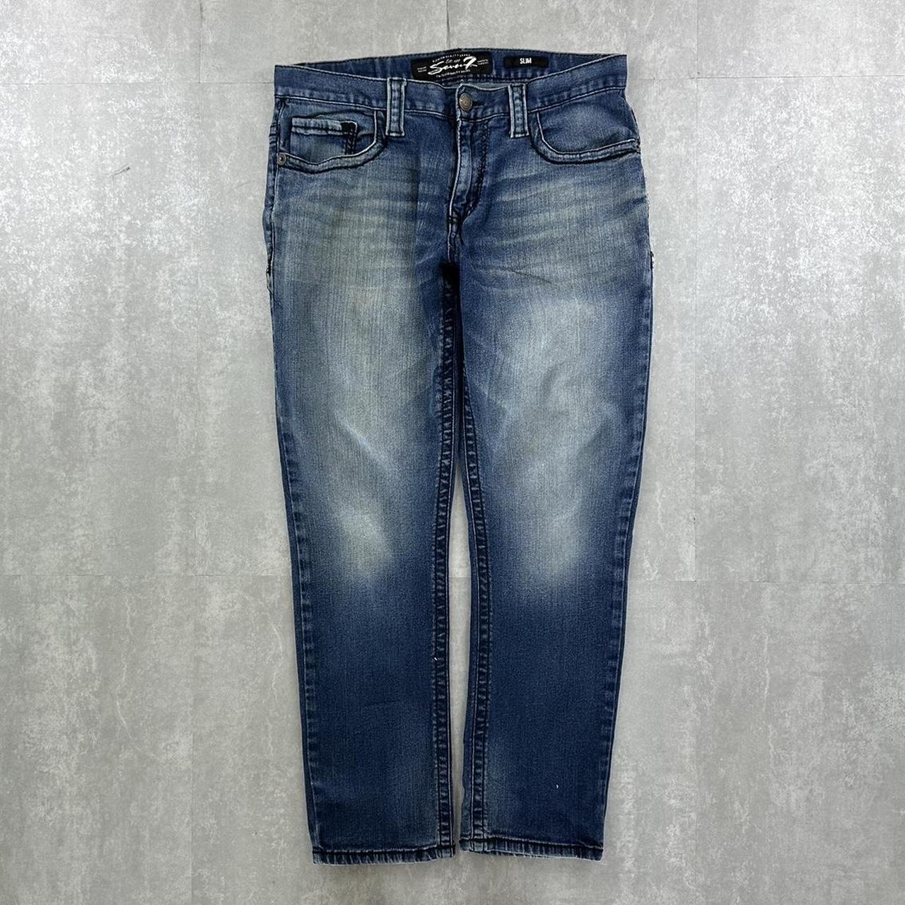 Seven7 2000s baggy spellout skate jeans