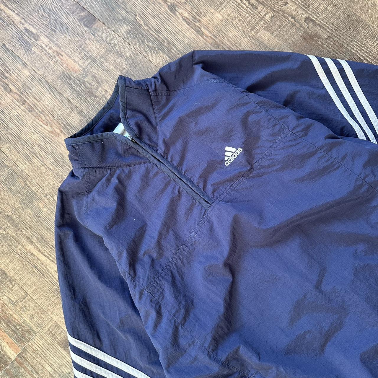 Adidas 2000s 1/4 zip pullover windbreaker