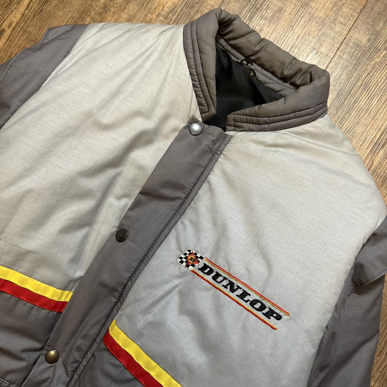 Vintage Dunlop tyres 90s racing jacket