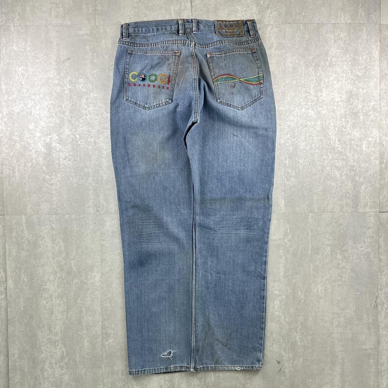 Coogi 2000s baggy distressed hiphop skate jeans