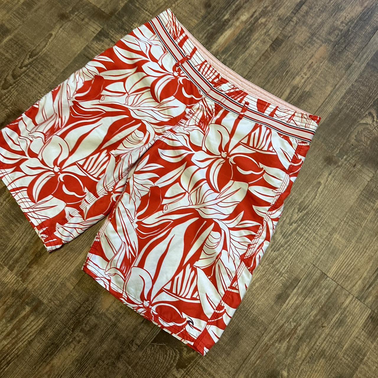 Rip Curl 00s boardcore flower pattern swim shorts