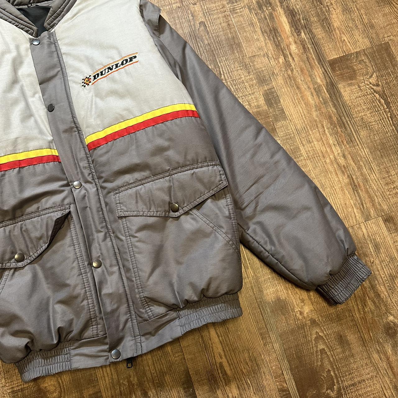 Vintage Dunlop tyres 90s racing jacket