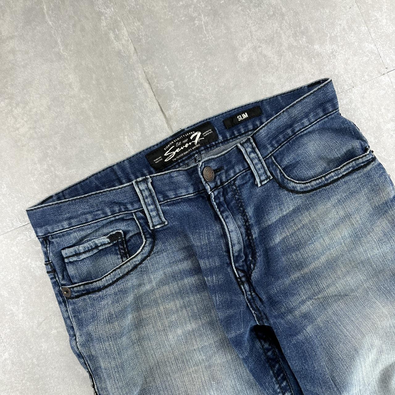 Seven7 2000s baggy spellout skate jeans