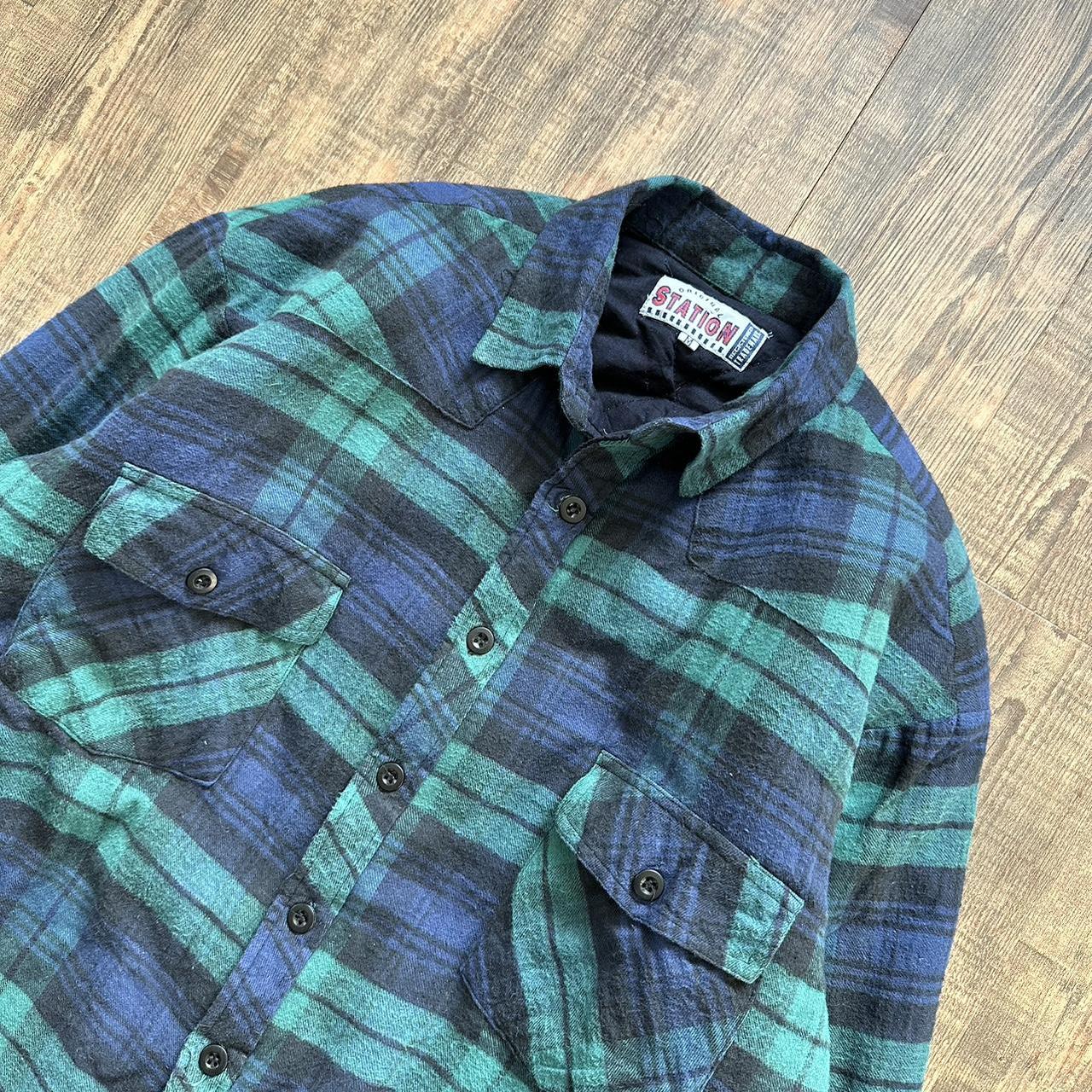 Vintage 90s padded workwear flannel jacket