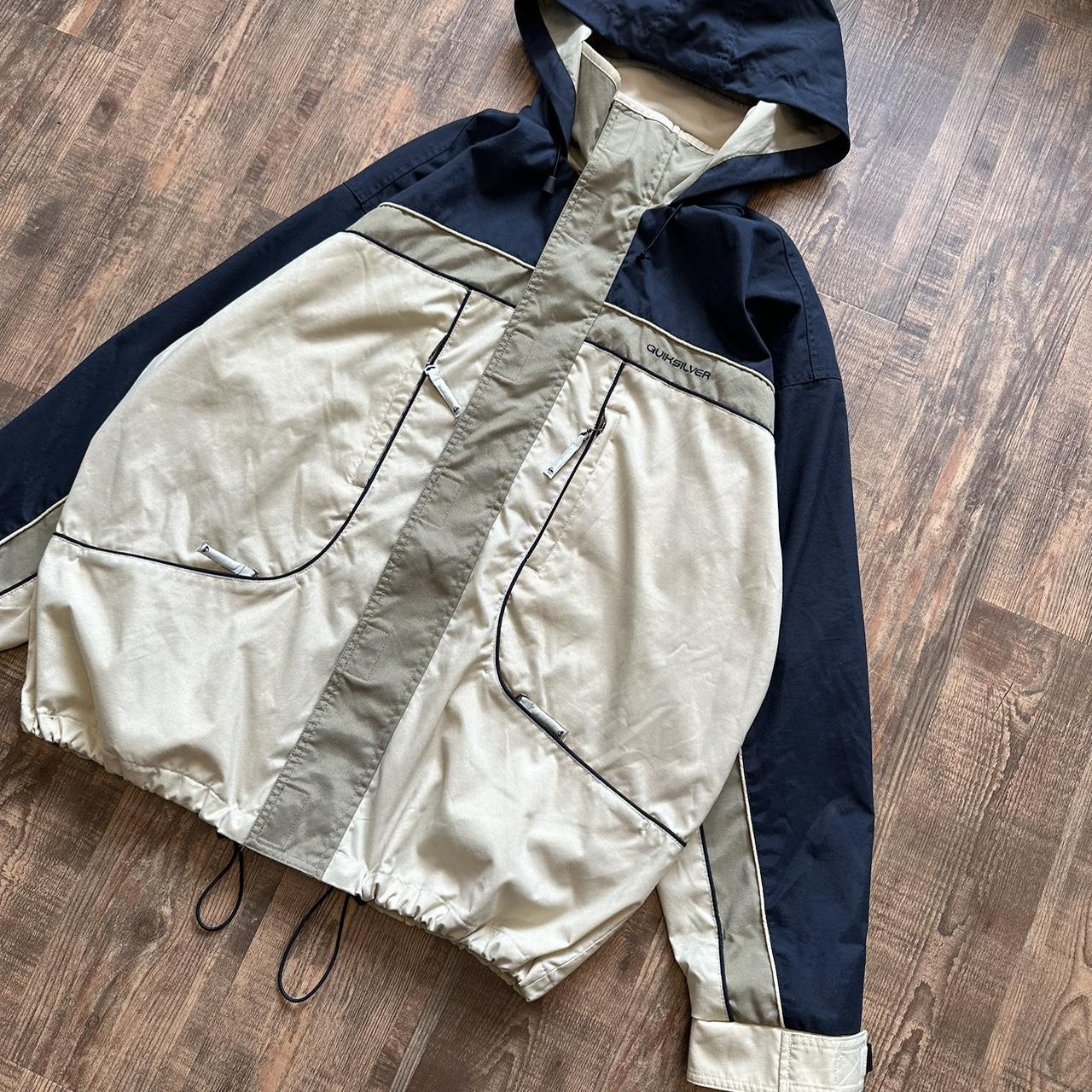 Quiksilver 2000s boardcore rain coat