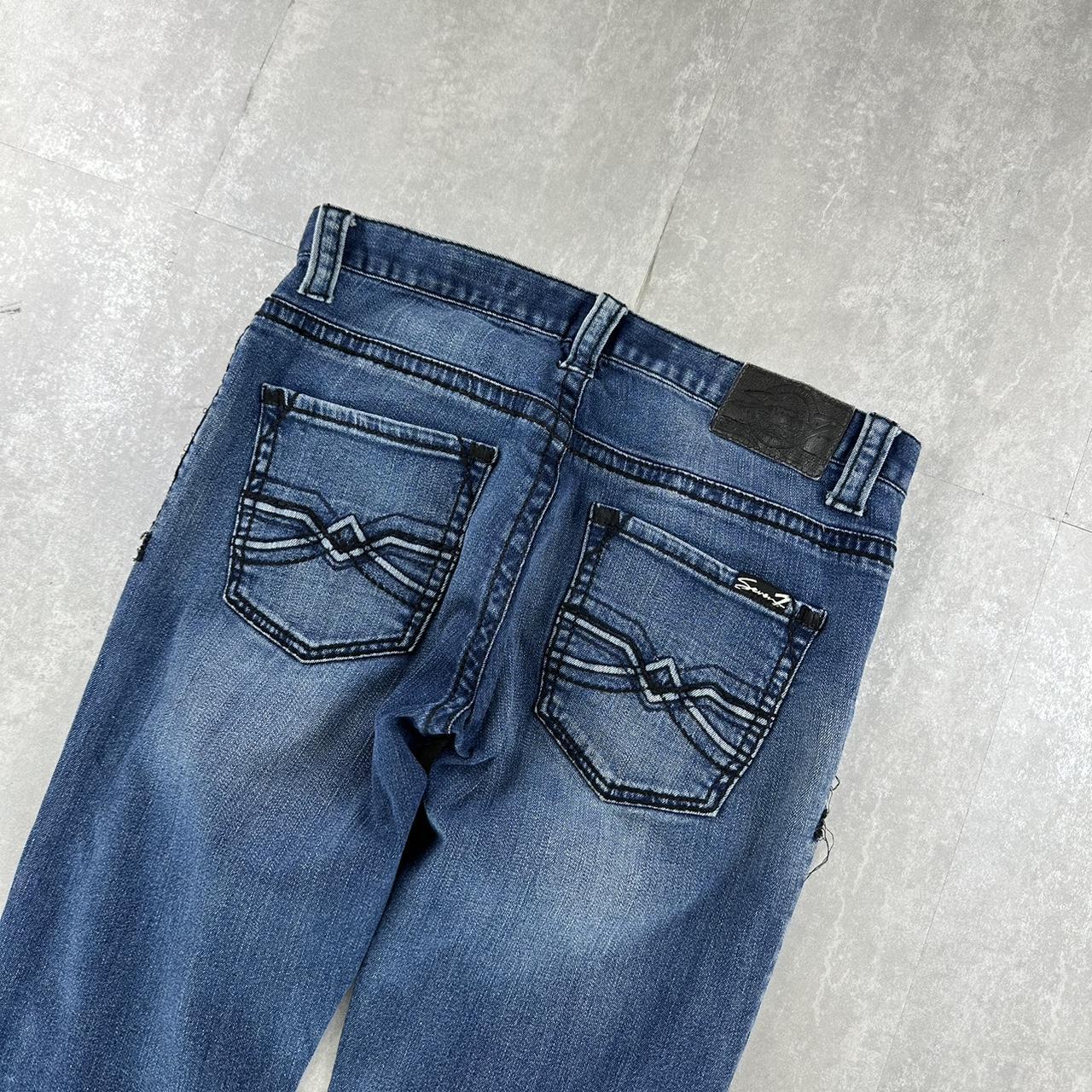 Seven7 2000s baggy spellout skate jeans