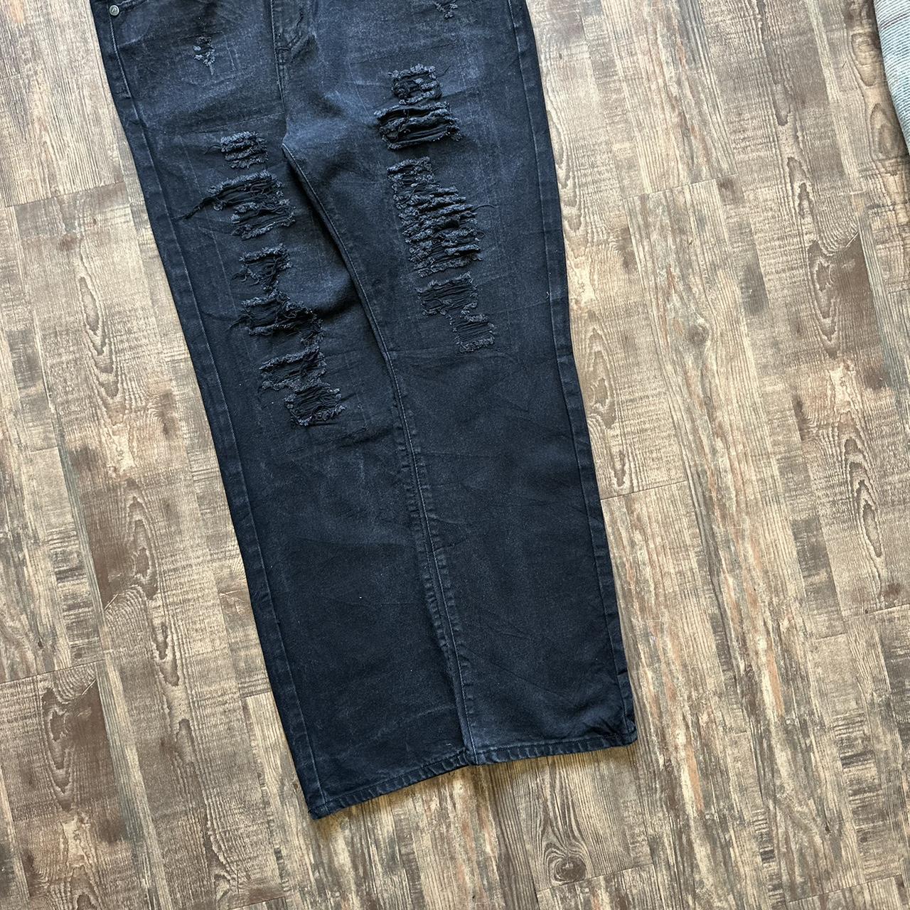 Jeanetix 2000s USA grunge distressed baggy jeans