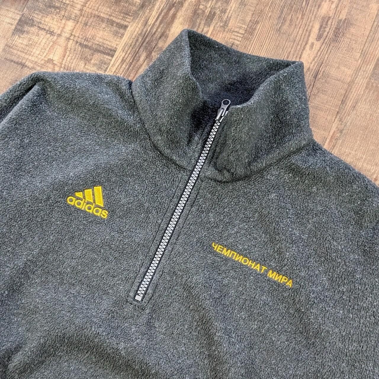 Gosha Rubchinskiy x Adidas oversized quarter zip pullover Fleece