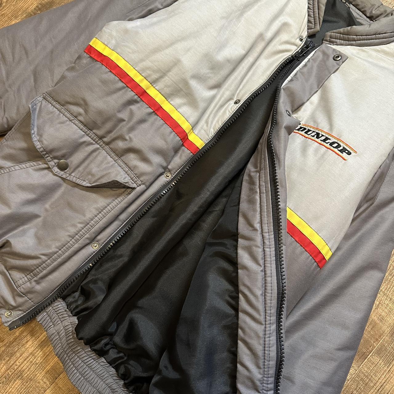 Vintage Dunlop tyres 90s racing jacket